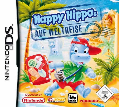 Happy Hippo's box art for Nintendo DS
